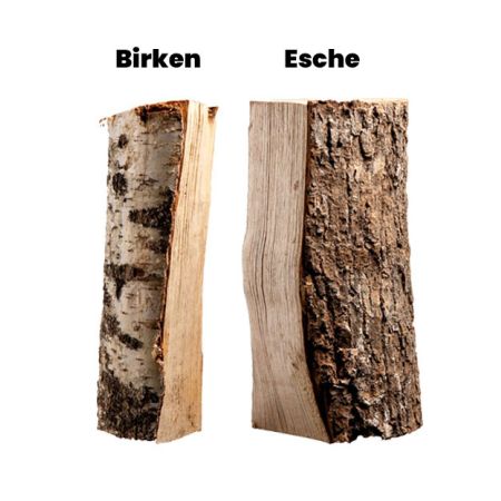 Halbe palette kammergetrocknetes gespalten Birken/Esche Brennholz mischfeuerholz -25cm